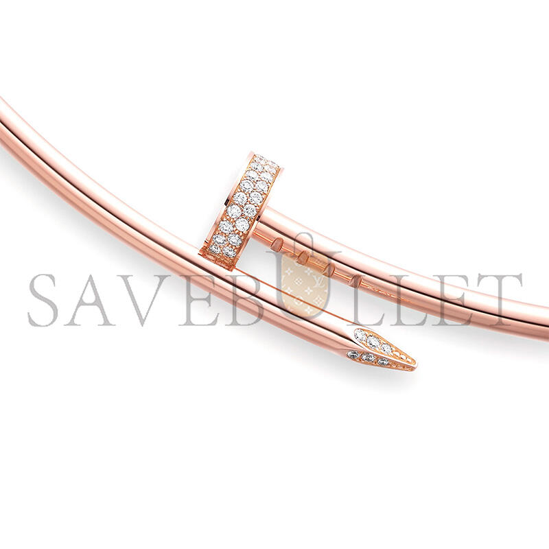 Ca*t1er collier torque juste un clou, modello piccolo, diamanti ref.n7424419